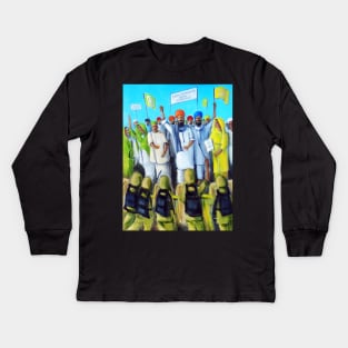 Farmers Strike Kids Long Sleeve T-Shirt